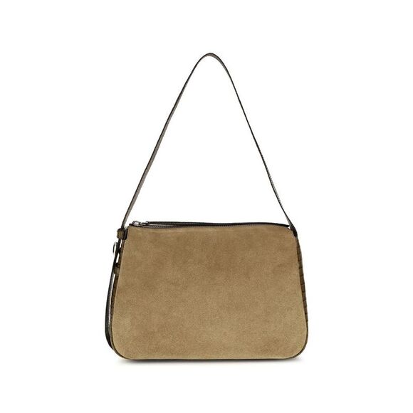 Tory Burch Handbags - Tory Burch Beige Suede Leather Shoulder Women's Bag